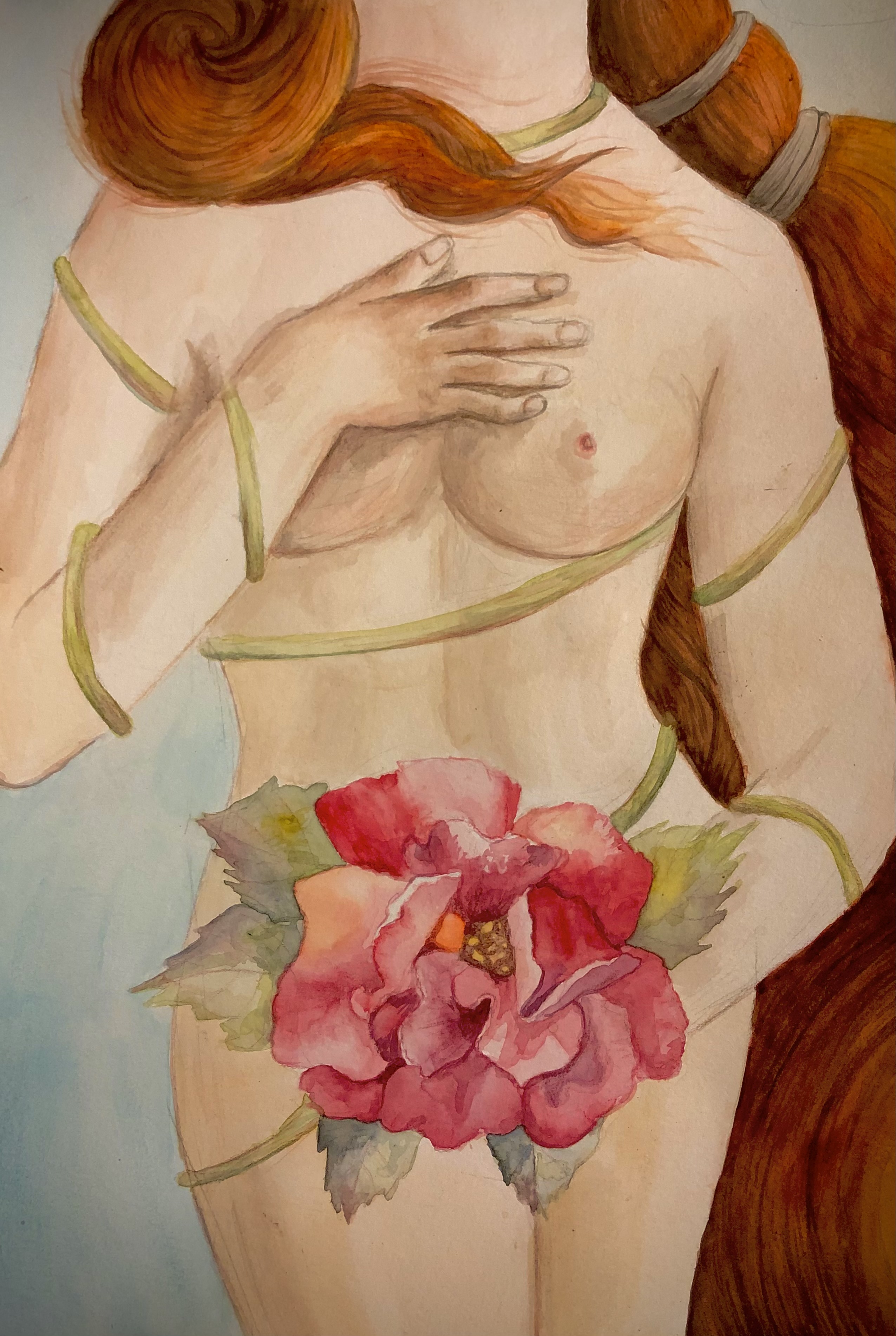 Figure with Vines